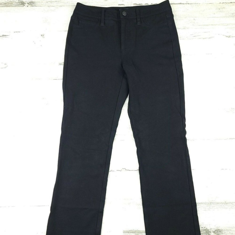 NYDJ Not Your Daughters Jeans Black Skinny Pants Size 2 (28x25.5) EUC
